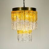 Murano glass chandelier Tronchi by Venini, Italy, 1960s