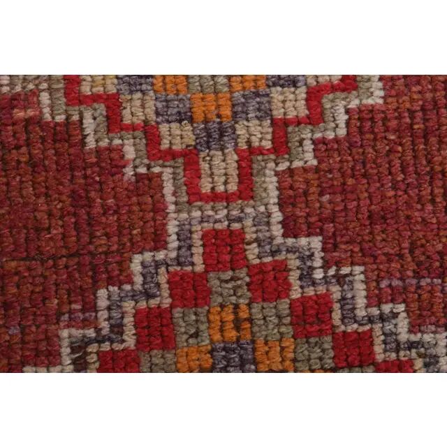 1970s Vintage Turkish Oushak Handmade  Orange Runner Rug 78x362