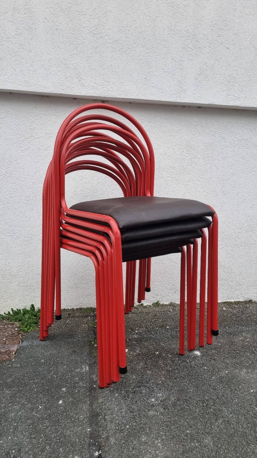 Vintage table and 6 chairs set