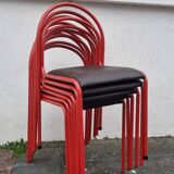 Vintage table and 6 chairs set
