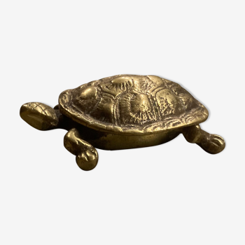 Brass turtle box