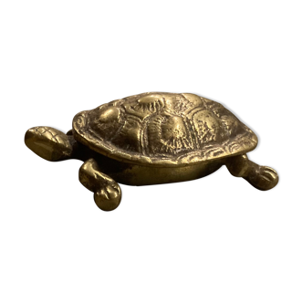 Brass turtle box