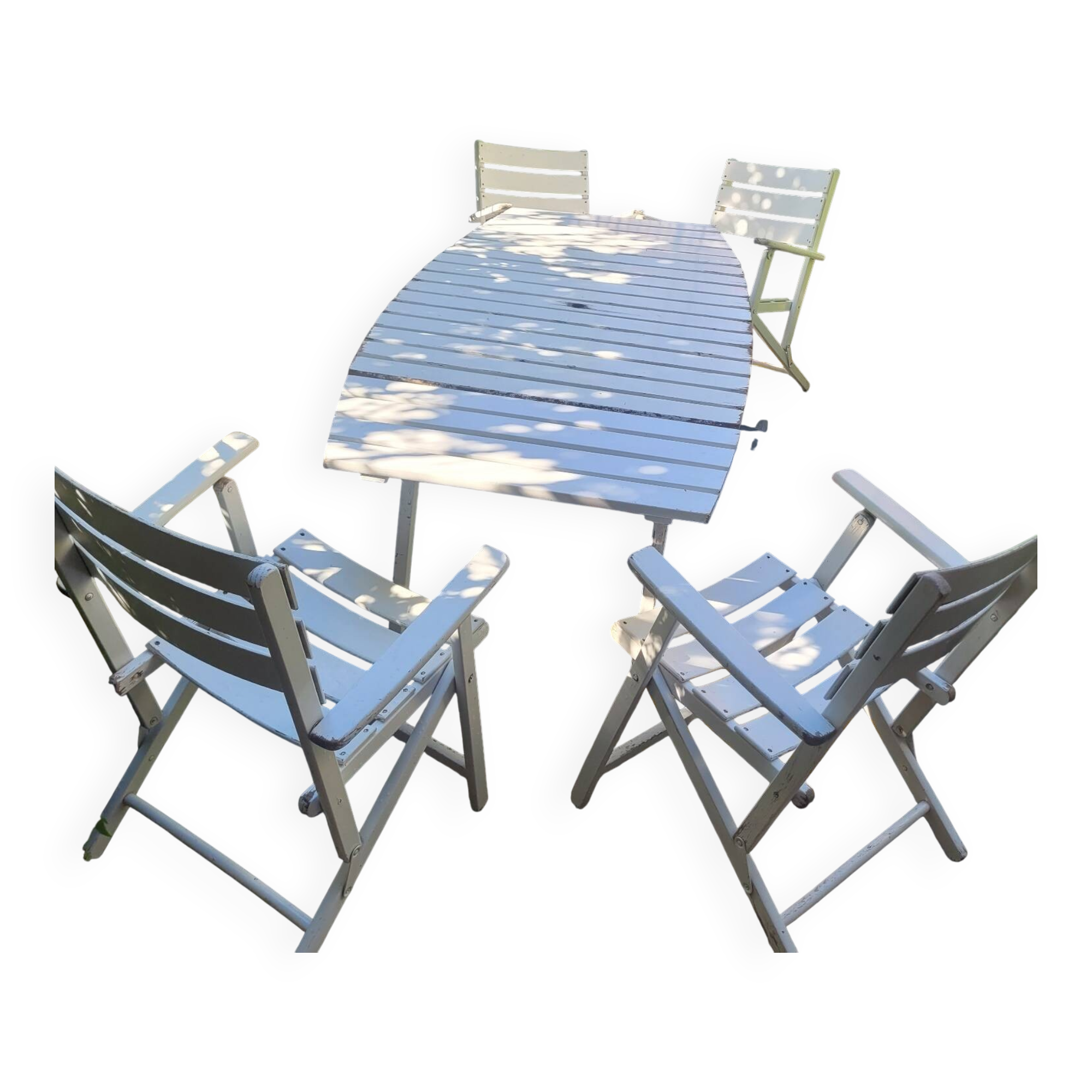70s wooden garden furniture