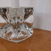 Bohemian crystal candle holder Rudolf Jurnikl for Rudolfova 60'S