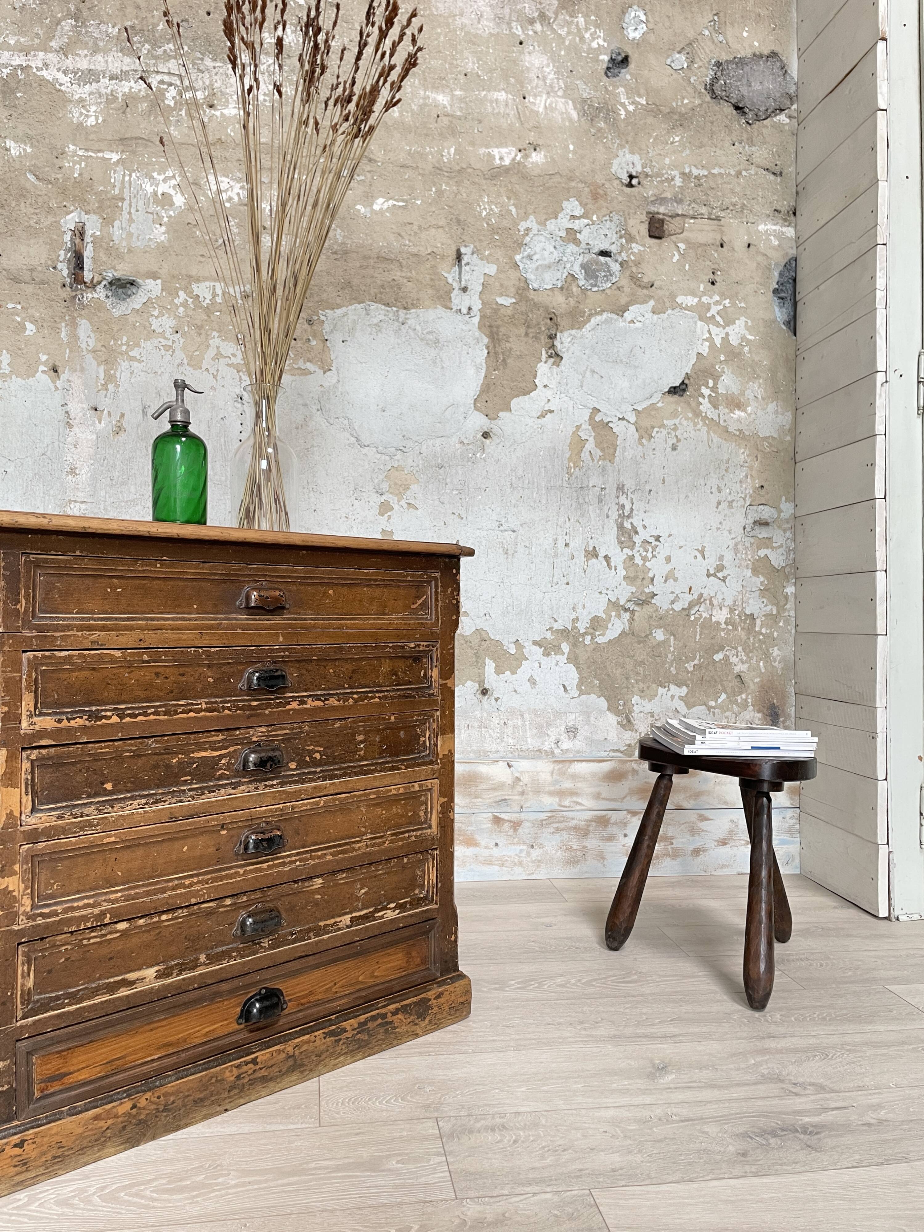 Double-sided trade counter with drawers, circa 1900