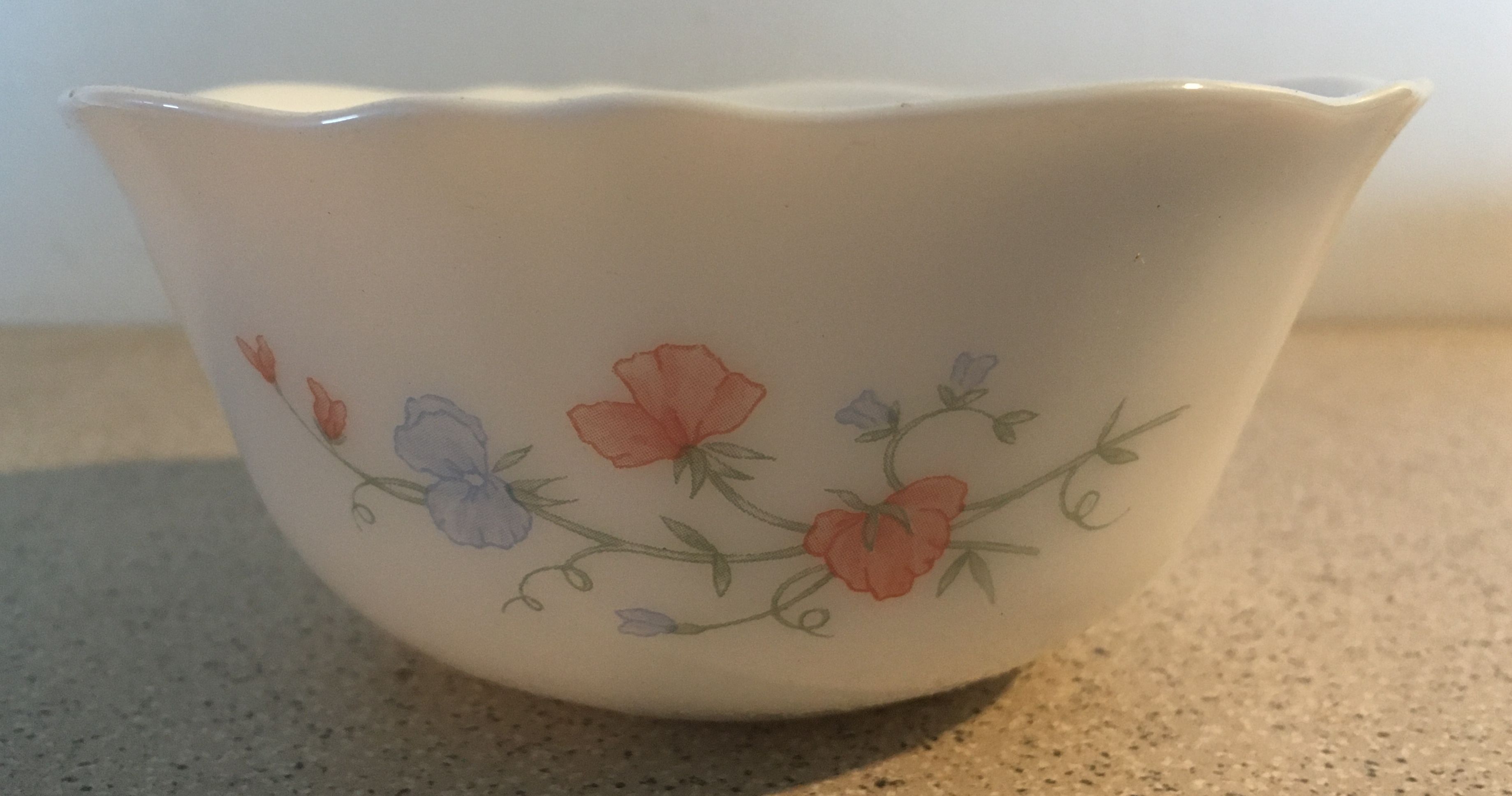 Arcopal set of 6 dessert bowls scented pea pattern