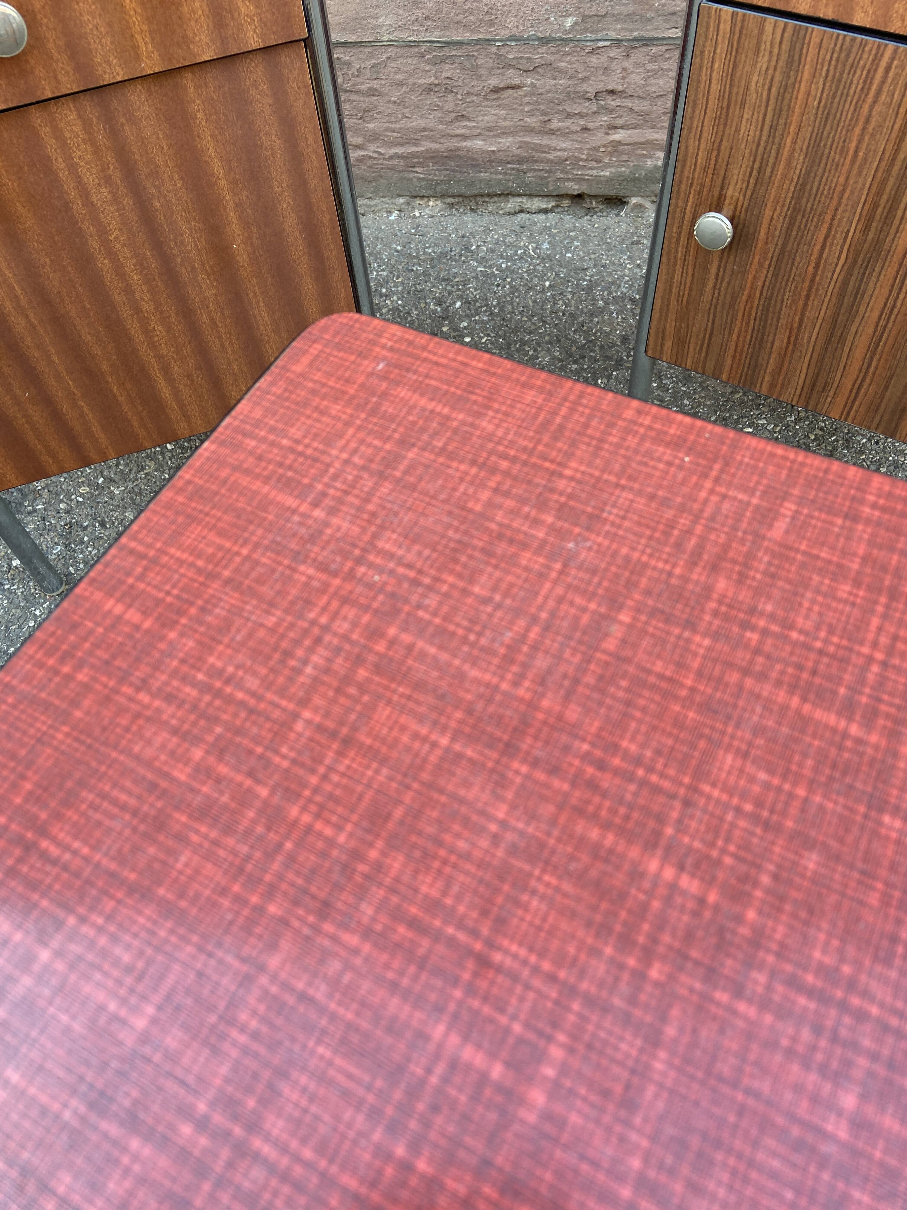 Table basse d’appoint cocktail formica française vintage design 1960