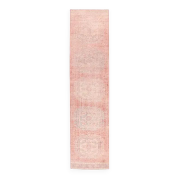 1970s Turkish Demirci hand-knotted runner 81x335