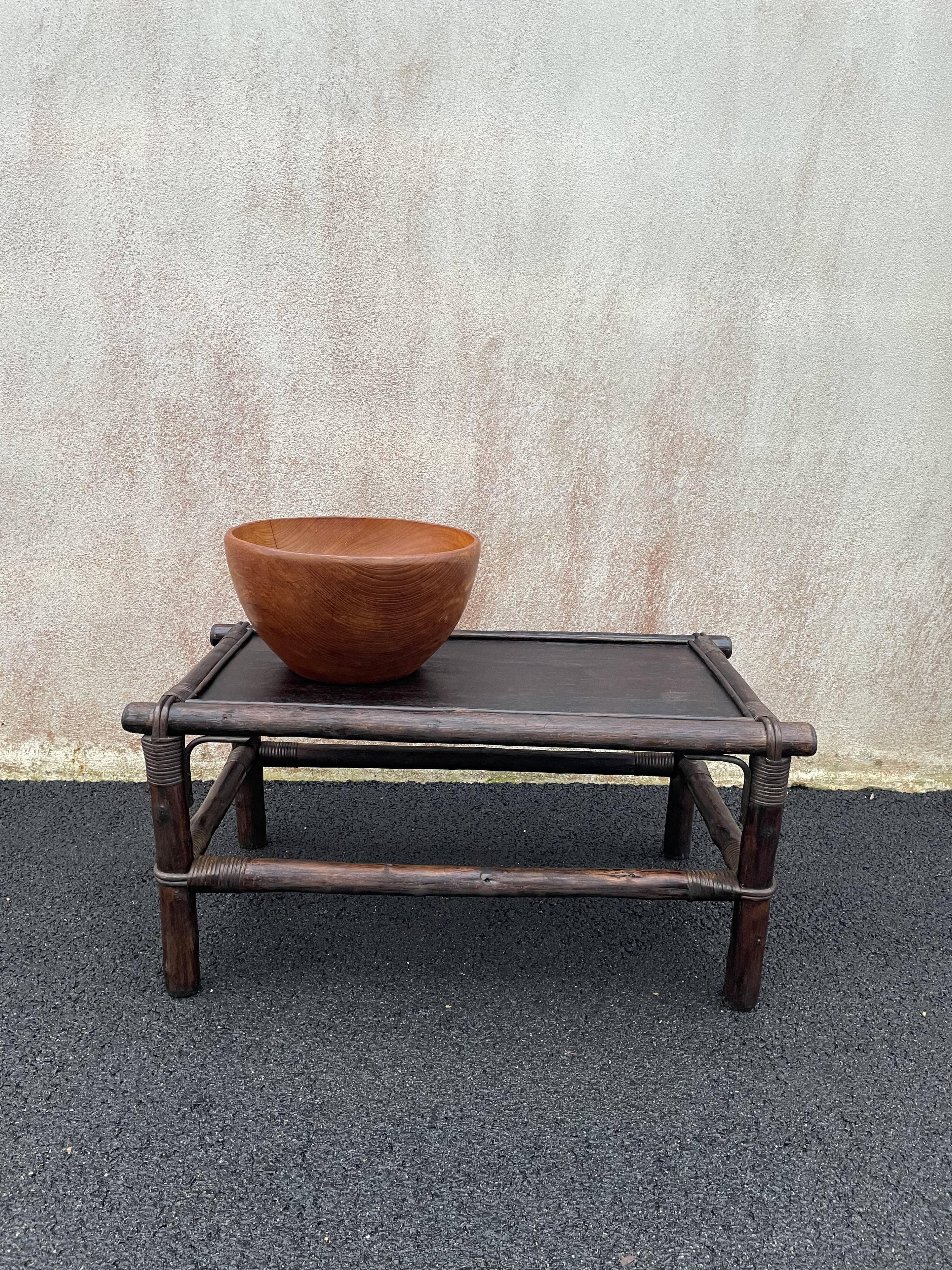 XXL teak bowl 1960
