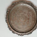 Large tin tray on removable feet