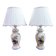 Paire de lampes de table en porcelaine Véritable Revol France