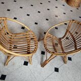 Fauteuil rotin enfant