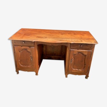 Bureau de changeur en merisier d’époque Louis XV