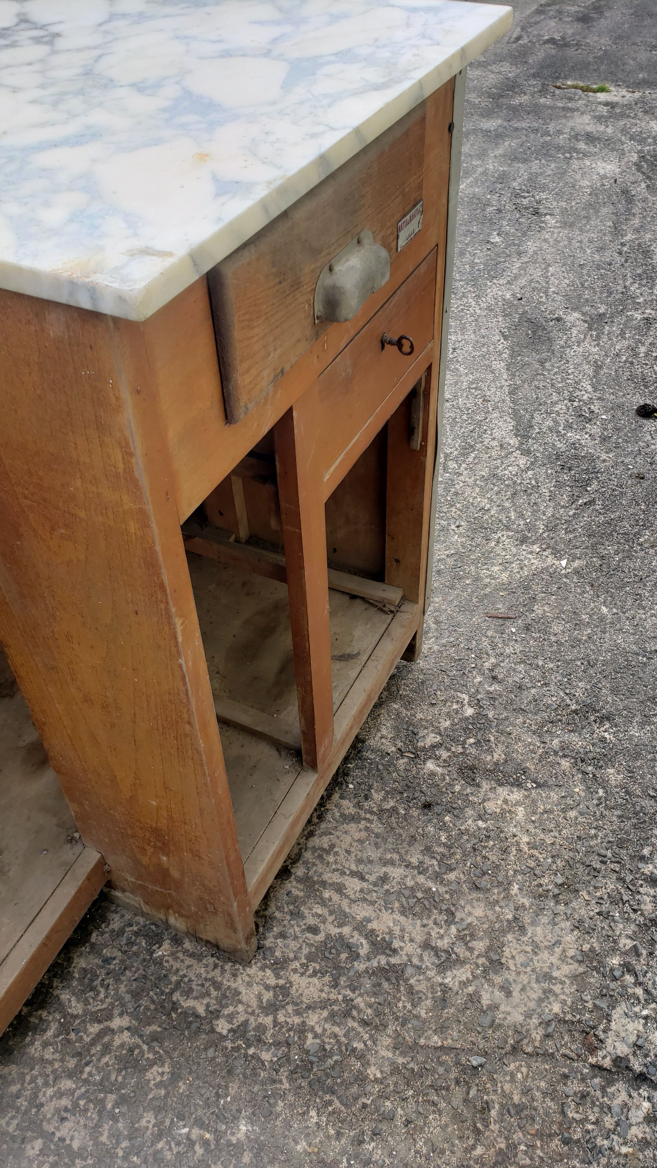 Former butcher's counter