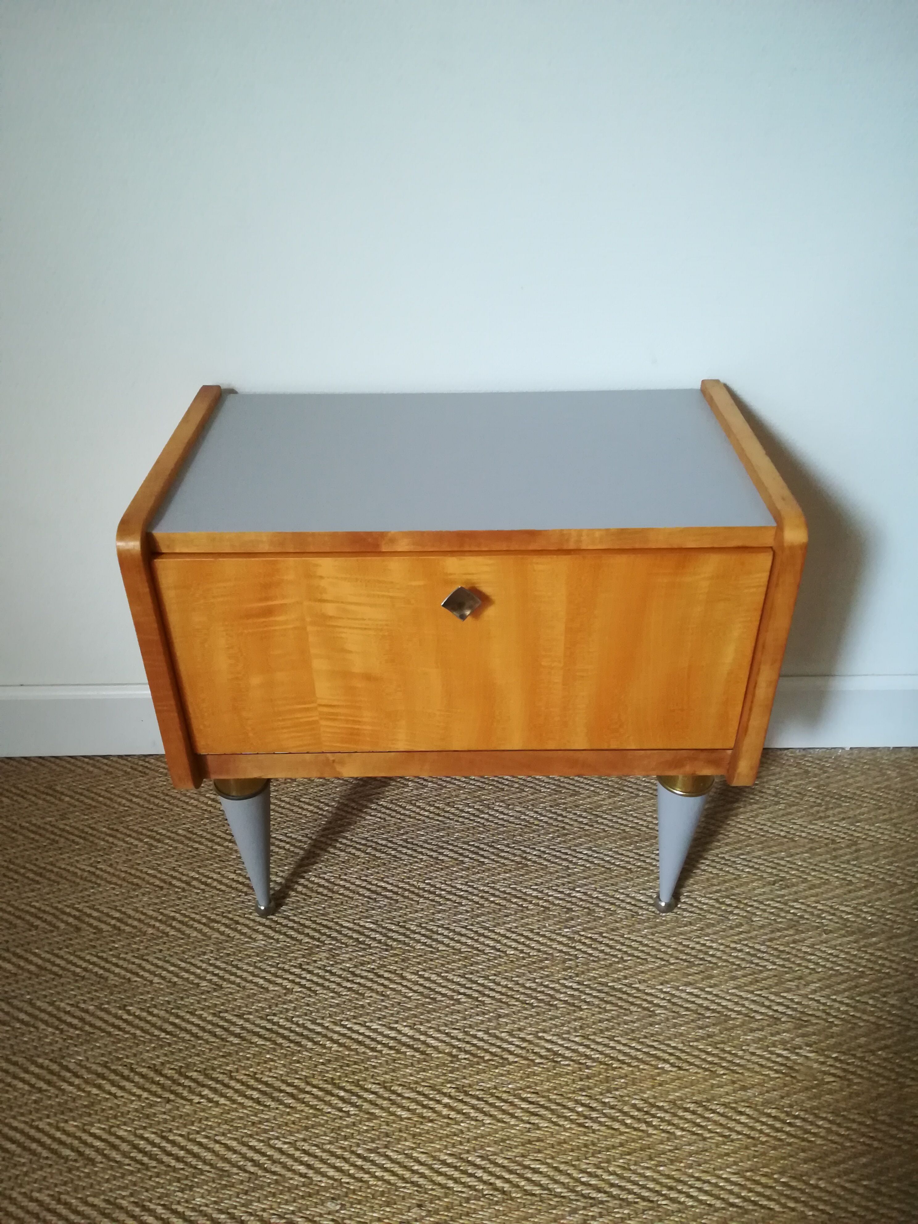 A pair of bedsides