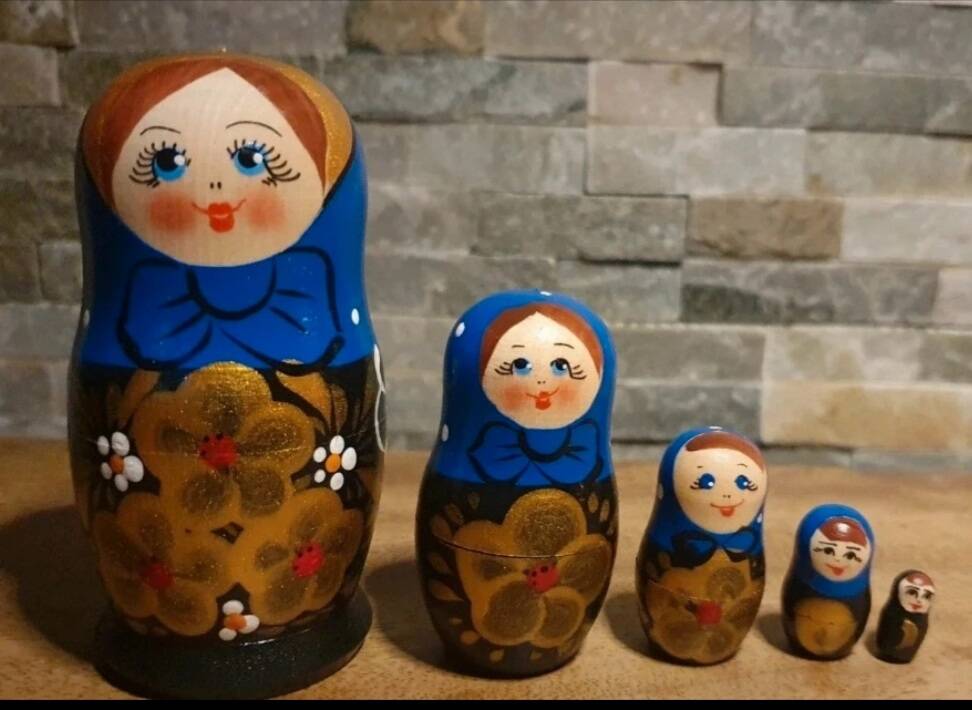 Russian matryoshka wooden doll