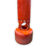 Vase ceramic glazed glazed orange, Pottery Of The Marais