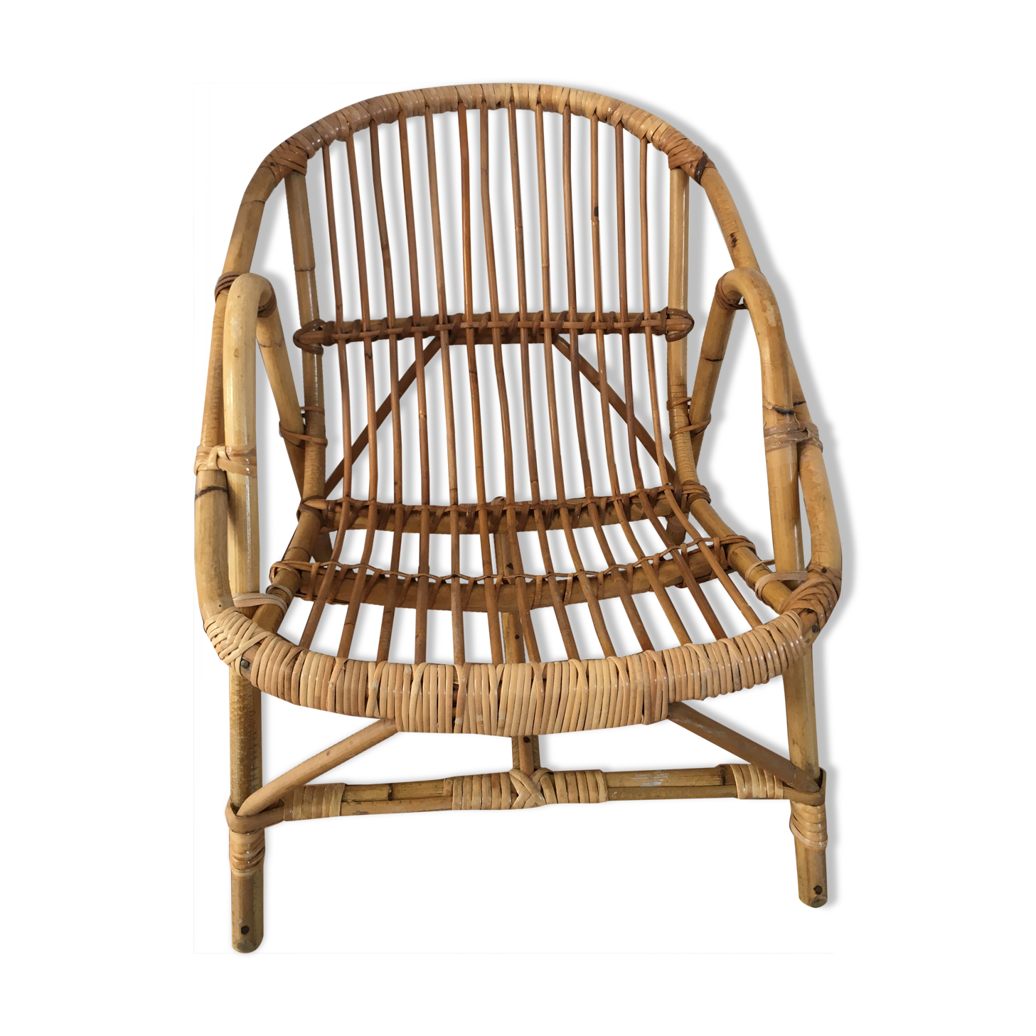 Fauteuil en rotin enfant