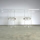 Table console en laiton et lucite, années 1970