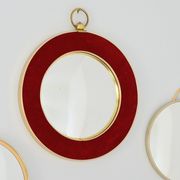 Set of 3 convex / witch's eye artilux vintage mirrors from the 1960s.