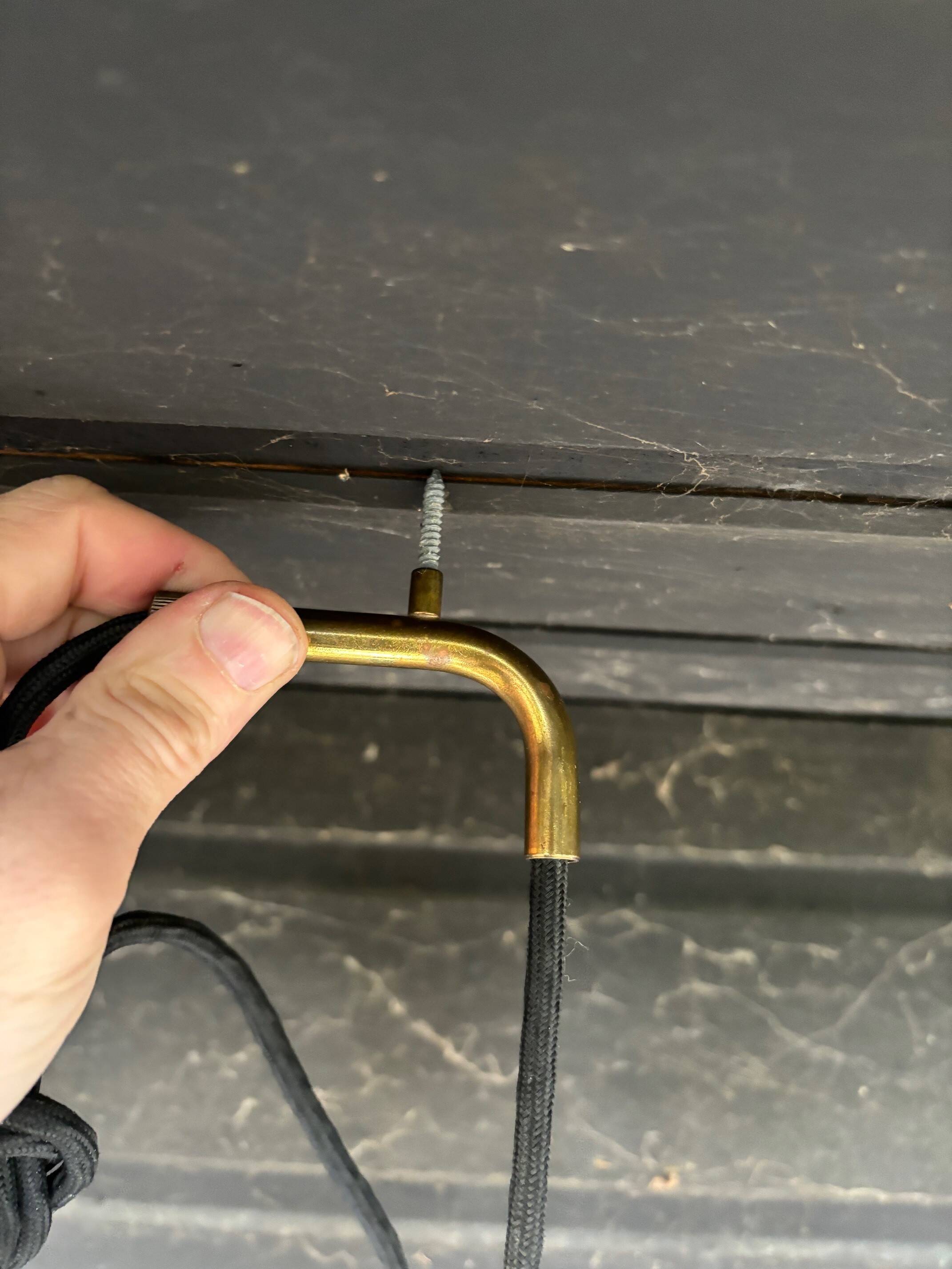 2 brass pendant lights - Sweden 50s/60s