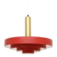 Red Scandinavian lamp, Denmark 1960s