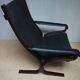 Chaise longue Siësta, Ingmar Relling pour Westnofa avec tapisserie de Joan Miró