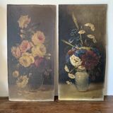 Two oil paintings on panels