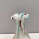 Vintage Seguso Venezia Harlequin style glass vase Italy 1970-80s.