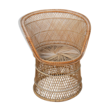 Vintage rattan armchair