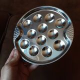 Set of 6 metal snail plates