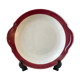 Cake dish / pie Badonviller burgundy 50s