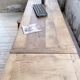 Solid oak farmhouse table with extensions (190-280cm) 1950