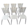 Set of six "Peacock Style" dining chairs.