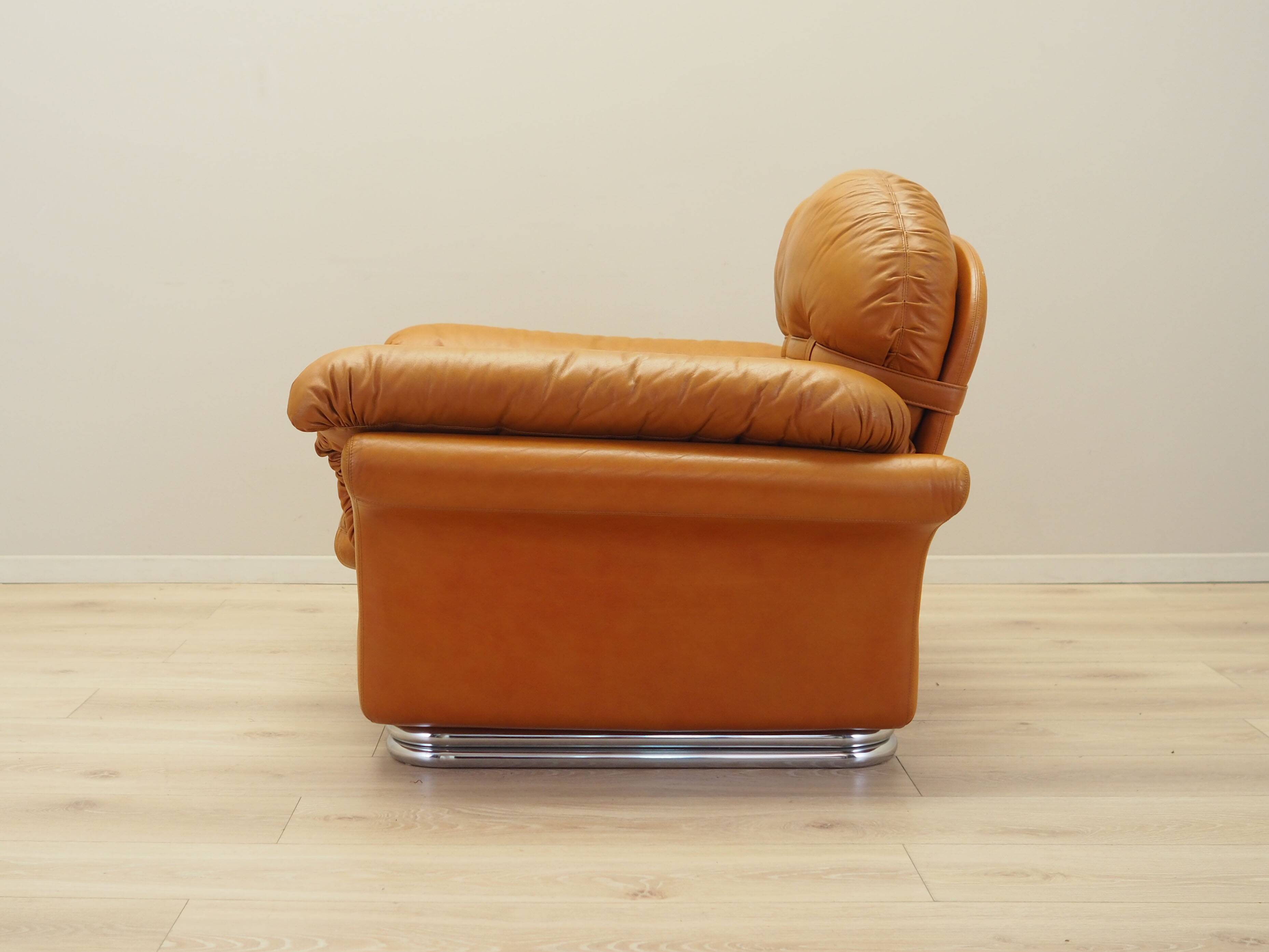 Orange armchair, Space Age design, 1960s, production: Italy