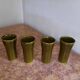 Vallauris model Vallauris orange cups Claude Paci set of 4