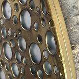 Sun mirror in gold metal Diam 100 cm