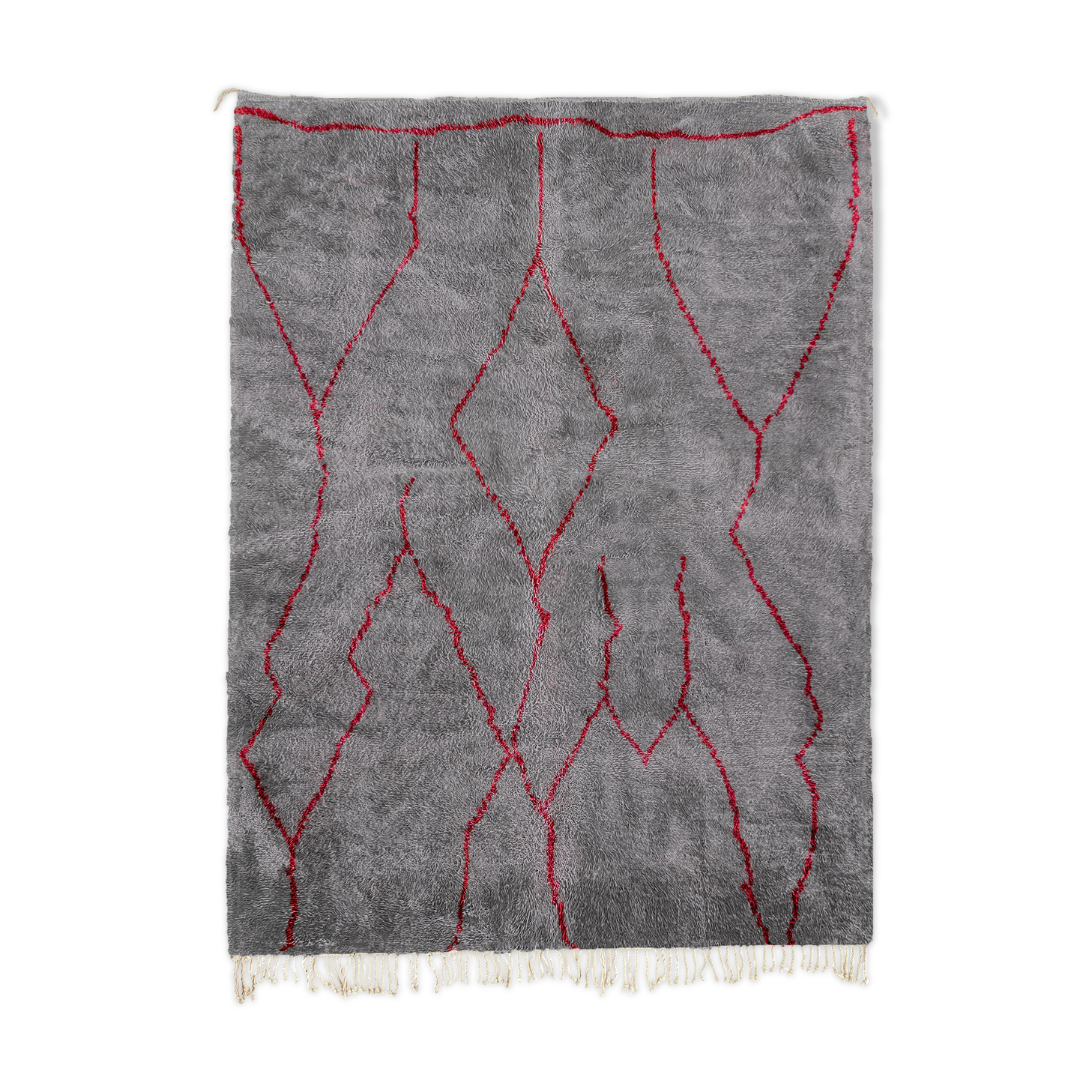 Modern Moroccan carpet grey contemporary art 150x180cm