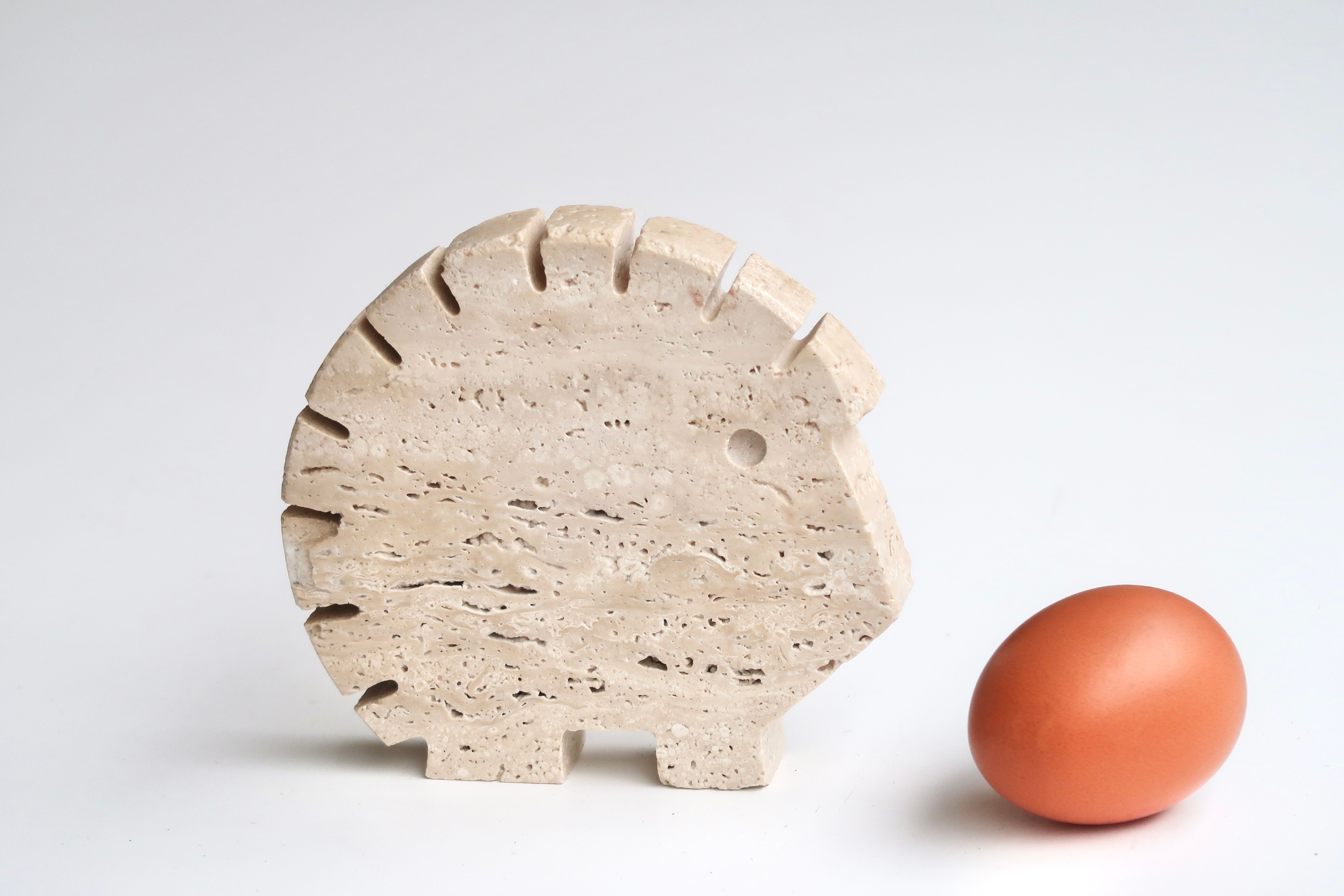 Travertine hedgehog Fratelli Mannelli, 70s