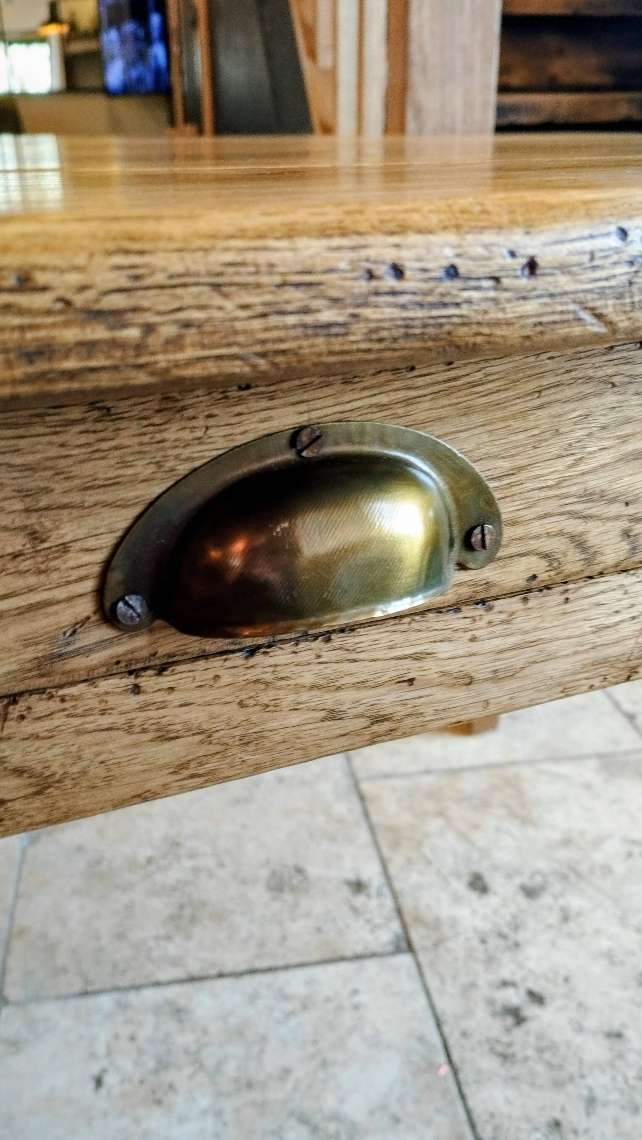 Solid oak farmhouse table 260x100