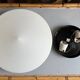 Large circular ceiling light Space Age