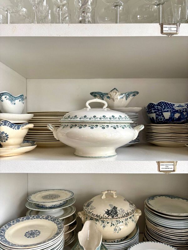 Soupière Moulin des Loups en terre de fer, service ''Georgette