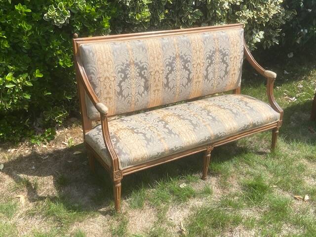 Banquette - Boudoir Sofa in Wood - Louis XVI Period