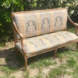 Banquette - Boudoir Sofa in Wood - Louis XVI Period