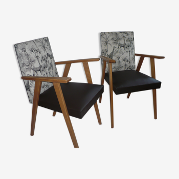 Scandinavian style vintage armchairs