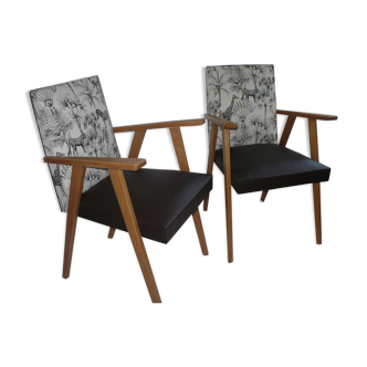 Scandinavian style vintage armchairs