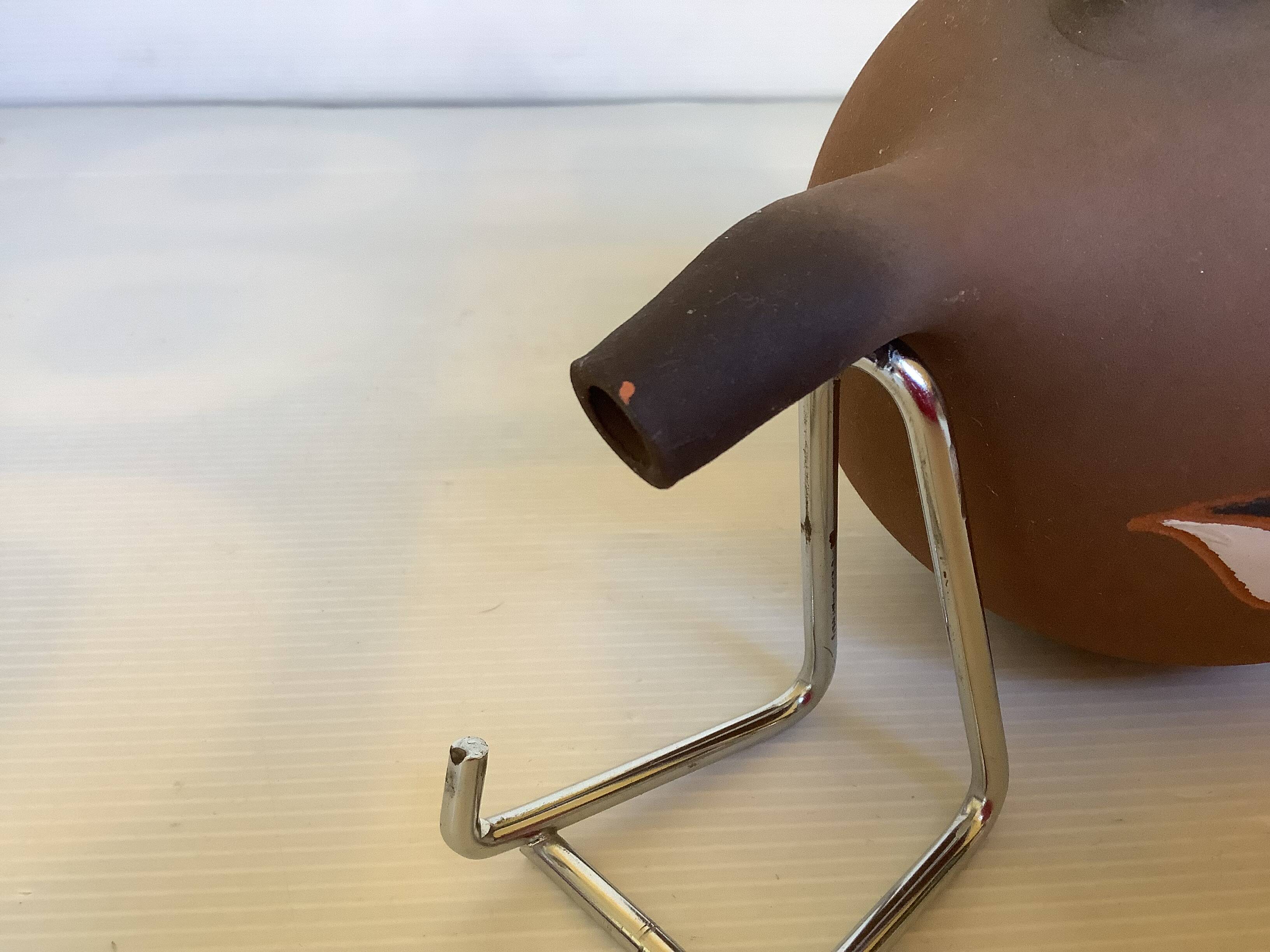 Signed terracotta vase