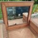 Antique secretary desk in marquetry, Louis XVI style.