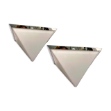 2 mid-century Italian acrylic glass sconces by Zonca Italy