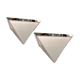 2 mid-century Italian acrylic glass sconces by Zonca Italy
